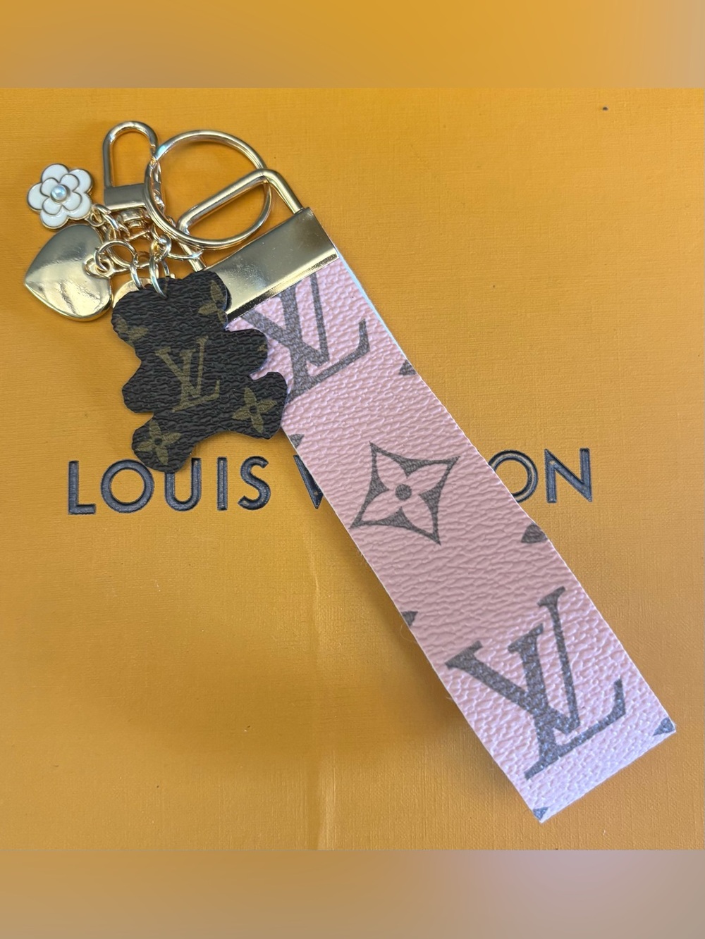 Louis Vuitton Pink Monogram Bag Charm
